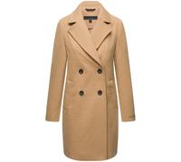 Kurzmantel NAVAHOO "Frostjuwel 14", Damen, Gr. XXXL (46), braun (camelfarben), Obermaterial: 80% Polyester, 10% Modacryl, 10% Viskose, Innenfutter: 100% Polyester, Ärmelfutter: 100% Polyester, elegant