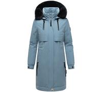 Kurzmantel NAVAHOO "Kaltwetterretter 14", Damen, Gr. M (38), blau (hellblau), Obermaterial: 55% Nylon, 45% Baumwolle. Innenfutter: 100% Polyester. Wattierung: 100% Polyester. Ärmelfutter: 100% Polyest