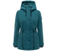 Kurzmantel NAVAHOO "Lächelstern 14", Damen, Gr. S (36), grün (ocean), Obermaterial: 100% Polyester. Innenfutter: 100% Polyester. Ärmelfutter: 100% Polyester, tailliert Po-bedeckend, hoch geschlossener