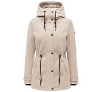 Kurzmantel NAVAHOO "Lächelstern 14", Damen, Gr. XL (42), beige (helltaupe), Obermaterial: 100% Polyester. Innenfutter: 100% Polyester. Ärmelfutter: 100% Polyester, tailliert Po-bedeckend, hoch geschlo