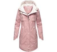 Navahoo Leichter Damen Übergangsmantel Langer Parka mit Kapuze Xankaa Powder Rose Gr. M