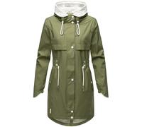 Kurzmantel NAVAHOO "Xankaa", Damen, Gr. M (38), grün, Obermaterial: 100% Polyester; Futter: 100% Polyester, figurumspielend ca. Mitte Oberschenkel, hoch geschlossener Ausschnitt, verstellbar normaler