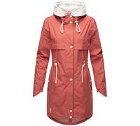 Kurzmantel NAVAHOO "Xankaa", Damen, Gr. XXL (44), rot, Obermaterial: 100% Polyester; Futter: 100% Polyester, figurumspielend ca. Mitte Oberschenkel, hoch geschlossener Ausschnitt, verstellbar normaler