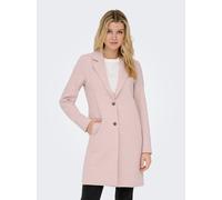 Kurzmantel ONLY "ONLCARRIE MEL COAT OTW NOOS", Damen, Gr. 36, burnished lila detail:melange, Web, Obermaterial: 55% Baumwolle, 45% Polyester, meliert, tailliert kniefrei, V-Ausschnitt, Mäntel Kurzmant