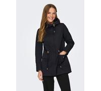 Kurzmantel ONLY "ONLLOUISE PARKA CC LIFE OTW", Damen, Gr. S (36), schwarz, Web, Obermaterial: 100% Polyester, unifarben, Po-bedeckend, Mäntel Kurzmantel (82780837-S) schwarz
