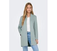 Kurzmantel ONLY "ONLSOHO FAUX SUEDE COATIGAN CC OTW", Damen, Gr. M, grau (gray mist), Web, Obermaterial: 92% Polyester, 8% Elasthan, unifarben, figurbetont ca. Mitte Oberschenkel, Mäntel Kurzmantel (7