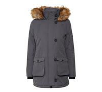 Kurzmantel OXMO "Kurzmantel OXActa", Damen, Gr. XS, grau (iron gate), Obermaterial: 100% Nylon NY., Mäntel Kurzmantel (26939139-XS) iron gate