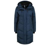 OXMO OXJuna Damen Wintermantel Parka Mantel mit Kapuze Gummizug Reißverschlusstaschen Seiten-Reißverschlüsse Regular fit, Größe:XS, Farbe:Insignia Blue (194010)