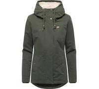 Kurzmantel RAGWEAR "Alvena YOUMODO", Damen, Gr. 4XL (48), olivgrün, Obermaterial: 100% Polyester; Innenfutter: 100% Polyester; Wattierung: 100% Polyester, tailliert Po-bedeckend, hoch geschlossener Au