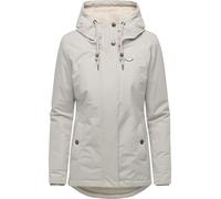 Kurzmantel RAGWEAR "Alvena YOUMODO", Damen, Gr. S (36), beige (grau), Obermaterial: 100% Polyester. Innenfutter: 100% Polyester. Wattierung: 100% Polyester, tailliert Po-bedeckend, hoch geschlossener
