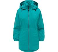 Kurzmantel RAGWEAR "Brona", Damen, Gr. S (36), rauchtürkis, Obermaterial: 100% Polyester; Innenfutter: 100% Polyester, tailliert Po-bedeckend, hoch geschlossener Ausschnitt, Ärmel ohne Ärmelschlitz el