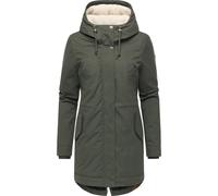 Kurzmantel RAGWEAR "Cannas YOUMODO", Damen, Gr. XL (42), olivgrün, Obermaterial: 65% Polyester, 35% Baumwolle, Innenfutter: 100% Polyester, Wattierung: 100% Polyester, gerade ca. Mitte Oberschenkel, h