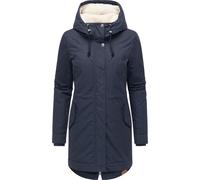 Kurzmantel RAGWEAR "Cannas YOUMODO", Damen, Gr. XXXL(46), navy, Obermaterial: 65% Polyester, 35% Baumwolle, Innenfutter: 100% Polyester, Wattierung: 100% Polyester, gerade ca. Mitte Oberschenkel, hoch