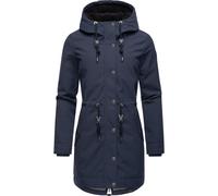 Kurzmantel RAGWEAR "Canny Canvas" Gr. XXL (44), blau (navy) Damen Mäntel (41713009-XXL) navy