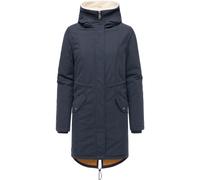 Kurzmantel RAGWEAR "Coogle YOUMODO", Damen, Gr. XL (42), navy, Obermaterial: 68% Baumwolle, 32% Nylon; Innenfutter: 100% Polyester; Wattierung: 100% Polyester, gerade ca. Mitte Oberschenkel, hoch gesc