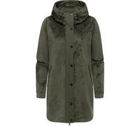 Kurzmantel RAGWEAR "Cousy Bonded YOUMODO", Damen, Gr. L (40), olivgrün, Obermaterial 1: 91% Polyester, 9% Elasthan; Obermaterial 2: 94% Polyester, 6% Elasthan, gerade Po-bedeckend, hoch geschlossener 