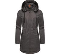 Kurzmantel RAGWEAR "Dakkota II", Damen, Gr. L (40), grau (dunkelgrau), Obermaterial: 100% Polyester. Innenfutter: 100% Polyester, tailliert ca. Mitte Oberschenkel, hoch geschlossener Ausschnitt, mit K