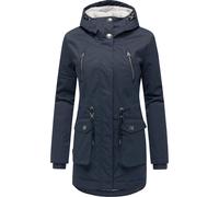 Kurzmantel RAGWEAR "Ellsa YOUMODO", Damen, Gr. L (40), navy, Obermaterial: 100% Polyester. Innenfutter: 100% Polyester. Wattierung: 100% Polyester, tailliert ca. Mitte Oberschenkel, hoch geschlossener