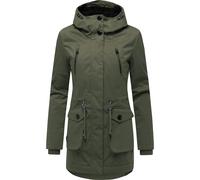 Kurzmantel RAGWEAR "Ellsa YOUMODO", Damen, Gr. XS (34), olivgrün, Obermaterial: 100% Polyester; Innenfutter: 100% Polyester; Wattierung: 100% Polyester, tailliert ca. Mitte Oberschenkel, hoch geschlos