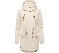 Kurzmantel RAGWEAR "Ellsie Cordy YOUMODO", Damen, Gr. XXL (44), ecru, Cord, Obermaterial: 100% Baumwolle; Innenfutter: 100% Polyester; Wattierung: 100% Polyester, tailliert ca. Mitte Oberschenkel, eng