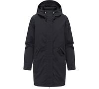 Kurzmantel RAGWEAR "Lamyja A", Damen, Gr. S (36), schwarz, Obermaterial: 100% Nylon; Innenfutter: 100% Polyester, oversize ca. Mitte Oberschenkel, hoch geschlossener Ausschnitt, verstellbar ohne Bündc