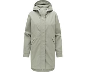 Kurzmantel RAGWEAR "Lamyja B", Damen, Gr. L (40), beige (dusty olive), Obermaterial: 68% Baumwolle, 32% Nylon. Innenfutter: 100% Polyester, oversize ca. Mitte Oberschenkel, hoch geschlossener Ausschni