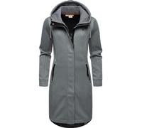 Kurzmantel RAGWEAR "Letti Long Bonded", Damen, Gr. XXL (44), grau, Material: 100% Polyester, figurumspielend knielang, hoch geschlossener Ausschnitt, Ärmel ohne Ärmelschlitz normaler Saum, Mäntel Kurz