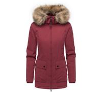 Kurzmantel RAGWEAR "Monadetta Warm", Damen, Gr. S (36), weinrot, Obermaterial: 74% Baumwolle, 26% Nylon; Innenfutter: 100% Polyester; Wattierung: 100% Polyester, Basic, figurumspielend Po-bedeckend, h