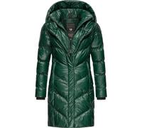 Kurzmantel RAGWEAR "Natalka Bling", Damen, Gr. S (36), grün, Obermaterial: 100% Nylon; Innenfutter: 100% Polyester; Wattierung: 100% Polyester, gerade ca. Mitte Oberschenkel, hoch geschlossener Aussch