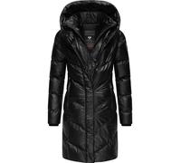 Kurzmantel RAGWEAR "Natalka Bling", Damen, Gr. XXL (44), schwarz, Obermaterial: 100% Nylon. Innenfutter: 100% Polyester. Wattierung: 100% Polyester, gerade ca. Mitte Oberschenkel, hoch geschlossener A