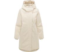Kurzmantel RAGWEAR "Pavleen Y", Damen, Gr. XXL (44), beige (ecru), Obermaterial: 100% Polyester. Innenfutter: 100% Polyester. Wattierung: 100% Polyester, figurumspielend ca. Mitte Oberschenkel, Ärmel 