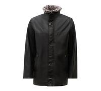 Kurzmantel RICANO "Ledermantel Jemenez", Herren, Gr. 3XL, schwarz, Obermaterial: 100% Lammnappaleder LANA. Futter: 100% Polyester PES., normal, hoch geschlossener Ausschnitt, Mäntel Kurzmantel, Handge