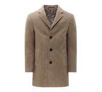 Kurzmantel RICANO "Mantel Allessandro", Herren, Gr. 3XL, beige, Obermaterial: 60% Wolle WO. 40% Polyester PES. Futter: 100% Polyester PES., schmal, V-Ausschnitt, Mäntel Kurzmantel, Handgefertigt aus f
