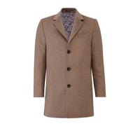 Kurzmantel RICANO "Mantel Allessandro", Herren, Gr. L, beige (beige, braun), Obermaterial: 60% Wolle WO. 40% Polyester PES. Futter: 100% Polyester PES., schmal, V-Ausschnitt, Mäntel Kurzmantel, Handge