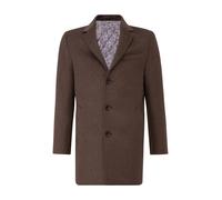 Kurzmantel RICANO "Mantel Allessandro", Herren, Gr. M, braun, Obermaterial: 60% Wolle WO. 40% Polyester PES. Futter: 100% Polyester PES., schmal, V-Ausschnitt, Mäntel Kurzmantel, Handgefertigt aus fei