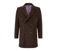 Kurzmantel RICANO "Mantel Giorgio", Herren, Gr. M, braun, Obermaterial: 60% Wolle WO. 40% Polyester PES. Futter: 100% Polyester PES., schmal, V-Ausschnitt, Mäntel Kurzmantel, Handgefertigt aus feinste