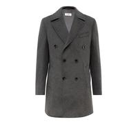 Kurzmantel RICANO "Mantel Giorgio", Herren, Gr. XXL, grau, Obermaterial: 60% Wolle WO. 40% Polyester PES. Futter: 100% Polyester PES., schmal, V-Ausschnitt, Mäntel Kurzmantel, Handgefertigt aus feinst