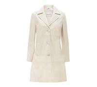 Kurzmantel RICANO "Mantel Marzia", Damen, Gr. XXL, weiß, Obermaterial: 100% Lammnappaleder LANA. Futter: 100% Polyester PES., normal, V-Ausschnitt, Mäntel Kurzmantel, Handgefertigt aus echtem Leder (2