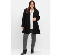 Kurzmantel SHEEGO "Große Größen" Gr. 50, schwarz Damen Mäntel (39087616-50) schwarz