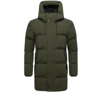 Gesteppter Kurzmantel mit Kapuze "Darianoo XX" Dark Olive L