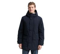 Kurzmantel TOM TAILOR, Herren, Gr. M, sky captain blau, Web, Obermaterial: 100% Polyester. Futter: 100% Polyester, unifarben, regular fit normal, elastischer Bund, Mäntel Kurzmantel, mit Kapuze (69214