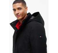 Kurzmantel TOMMY HILFIGER "TECH HOODED PADDED PARKA", Herren, Gr. XXL, schwarz, Web, Obermaterial: 100% Polyester. Futter: 100% Polyamid. Füllung: 100% Polyester, regular fit ca. Mitte Oberschenkel, M