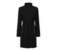 Kurzmantel VERO MODA "VMBLASSJESSY AW WOOL JACKET GA LCS", Damen, Gr. XS, schwarz, Web, Obermaterial: 64% Polyester, 30% Wolle, 6% Nylon, unifarben, V-Ausschnitt, Mäntel Kurzmantel, mit Wollanteil und