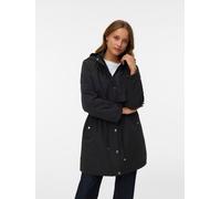 Kurzmantel VERO MODA "VMGAIL MAYA COAT BOO", Damen, Gr. L, schwarz, Web, Obermaterial: 100% Polyester, unifarben, regular fit, Mäntel Kurzmantel (31408466-L) schwarz