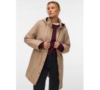 Kurzmantel VERO MODA "VMGAIL MAYA COAT BOO", Damen, Gr. L, silber mink, Web, Obermaterial: 100% Polyester, unifarben, regular fit, Mäntel Kurzmantel (67074117-L) silber mink