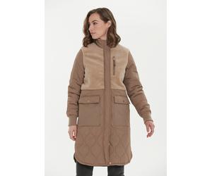 Kurzmantel WEATHER REPORT "Hollie", Damen, Gr. 46, beige, 100% Polyester, unifarben, normal, hoch geschlossener Ausschnitt, Mäntel Kurzmantel, in legerem Design (31831640-46) beige