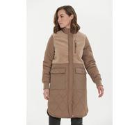 Kurzmantel WEATHER REPORT "Hollie", Damen, Gr. 48, beige, 100% Polyester, unifarben, normal, hoch geschlossener Ausschnitt, Mäntel Kurzmantel, in legerem Design (31831640-48) beige