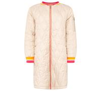 Kurzmantel ZWILLINGSHERZ "„Shine Hope Smile“", Damen, Gr. XL, beige, Steppware, Obermaterial: 100% Polyester, Mäntel Kurzmantel, farbig gestreifte Bündchen, Herzfutter, Reißverschluss, Taschen, Topsel