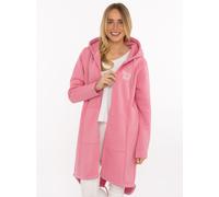 Kurzmantel ZWILLINGSHERZ "Sunday Club", Damen, Gr. L, old rose, Sweatware, Obermaterial: 50% Baumwolle, 50% Polyester, ca. Mitte Oberschenkel, Mäntel Kurzmantel, mit Stickerei, Taschen und Reißverschl