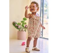Kurzoverall Mädchen Baby mit Spaghettiträgern hellgelb Gr. 68 von vertbaudet